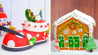 10 Unique Idea To Christmas Cake Design 🎄 Amazing Christmas Cake Decorating Compilation