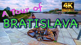 A TOUR OF BRATISLAVA SLOVAKIA - Sights Monuments &amp; Impressions - Inspirational 4K Slow Motion Video!