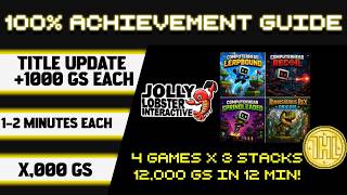 Title Update Guide - 4 Jolly Lobster Interactive - 12,000 GS in * 1-2 Minutes each *