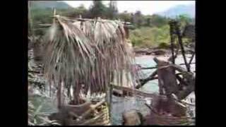 Water-powered rice mills