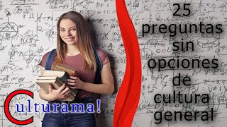 Juego de preguntas y respuestas sin opciones de cultura general con subtítulos.