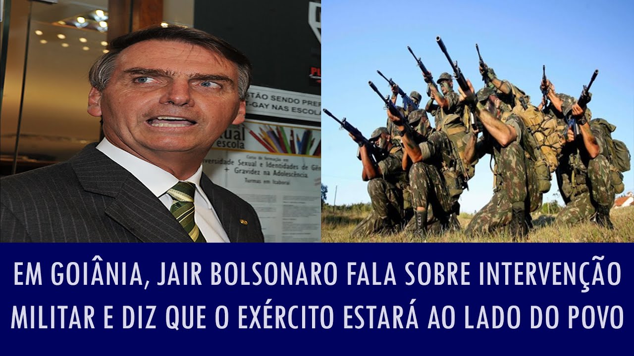 Resultado de imagem para bolsonaro contra intervenção