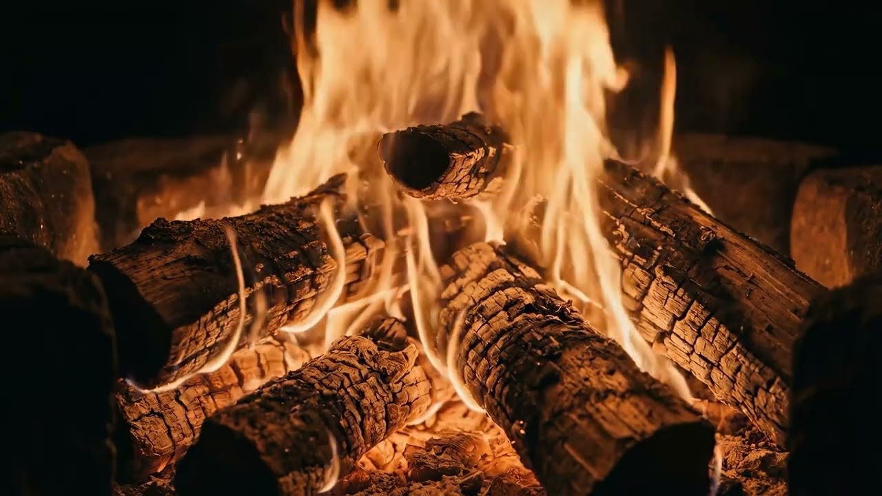 Burning Fire Crackling | 4 Hours Deep Sleep ASMR