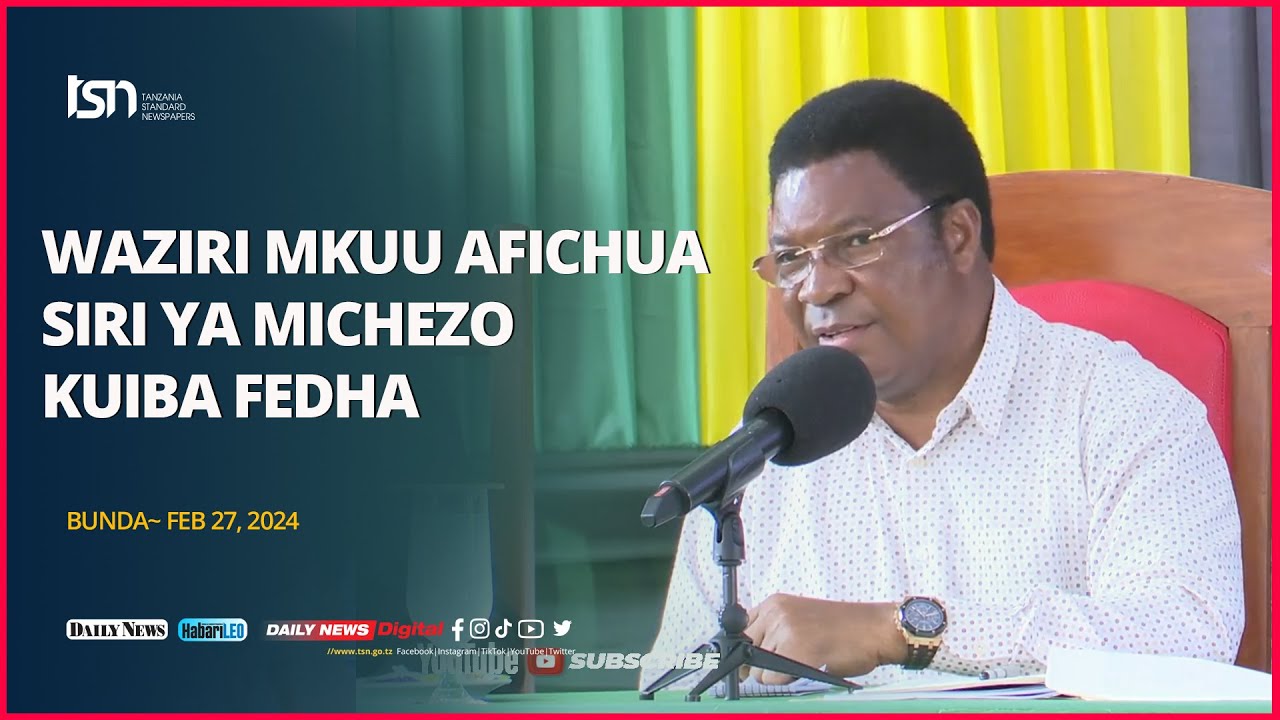 WAZIRI MKUU AFICHUA SIRI YA MICHEZO INAYOTUMIKA KUIBA FEDHA