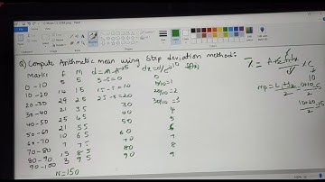 Mean - continuous series - step deviation method - measure of central tendency