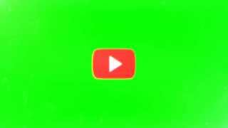 YouTube Play Button  - Green Screen Royalty Free Footage