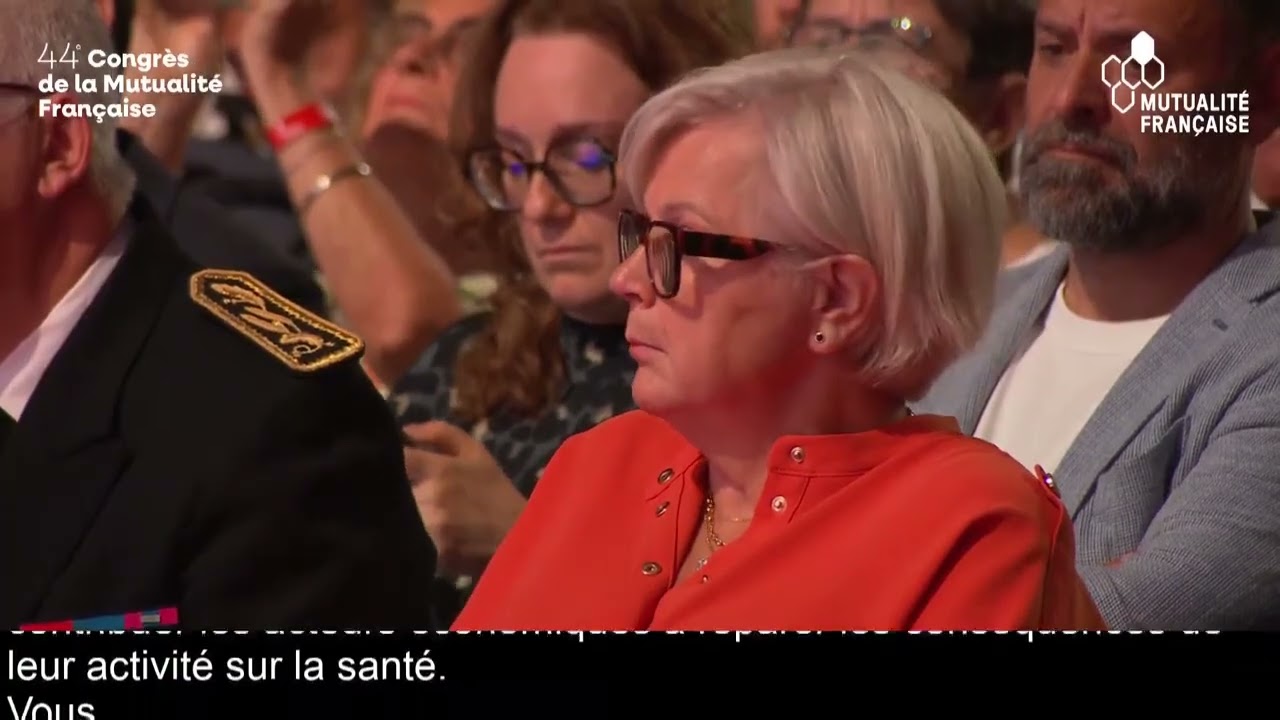 Interventions: Eric Chenut, Président Mutualité Française et Catherine Vautrin, Ministre de la Santé