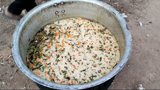 20kg Vegetable Biryani for 200 peoples. #vegetablebiryani #వెజిటబుల్ బిర్యానీ