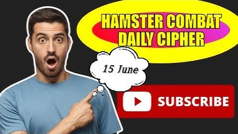 Hamster Kombat Daily Cipher Morse Code || 15/06/2024 || Claim 1,000,000 Coins Task Reward