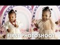 AMARA&#39;S 1ST PHOTOSHOOT +OUR FAMILY CHRISTMAS PHOTOSHOOT+ SETTING UP OUR CHRISTMAS TREE/ Living in PL