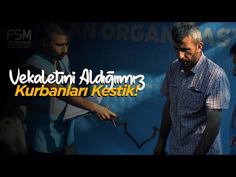 Türkiye'de vekaletini aldığımız kurbanları kestik!