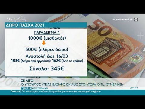 Δώρο Πάσχα: Πότε καταβάλλεται | Τώρα ό,τι συμβαίνει 4/4/2021 | OPEN TV