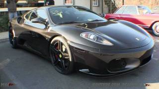 6-speed blacked out ferrari f430 sound!!