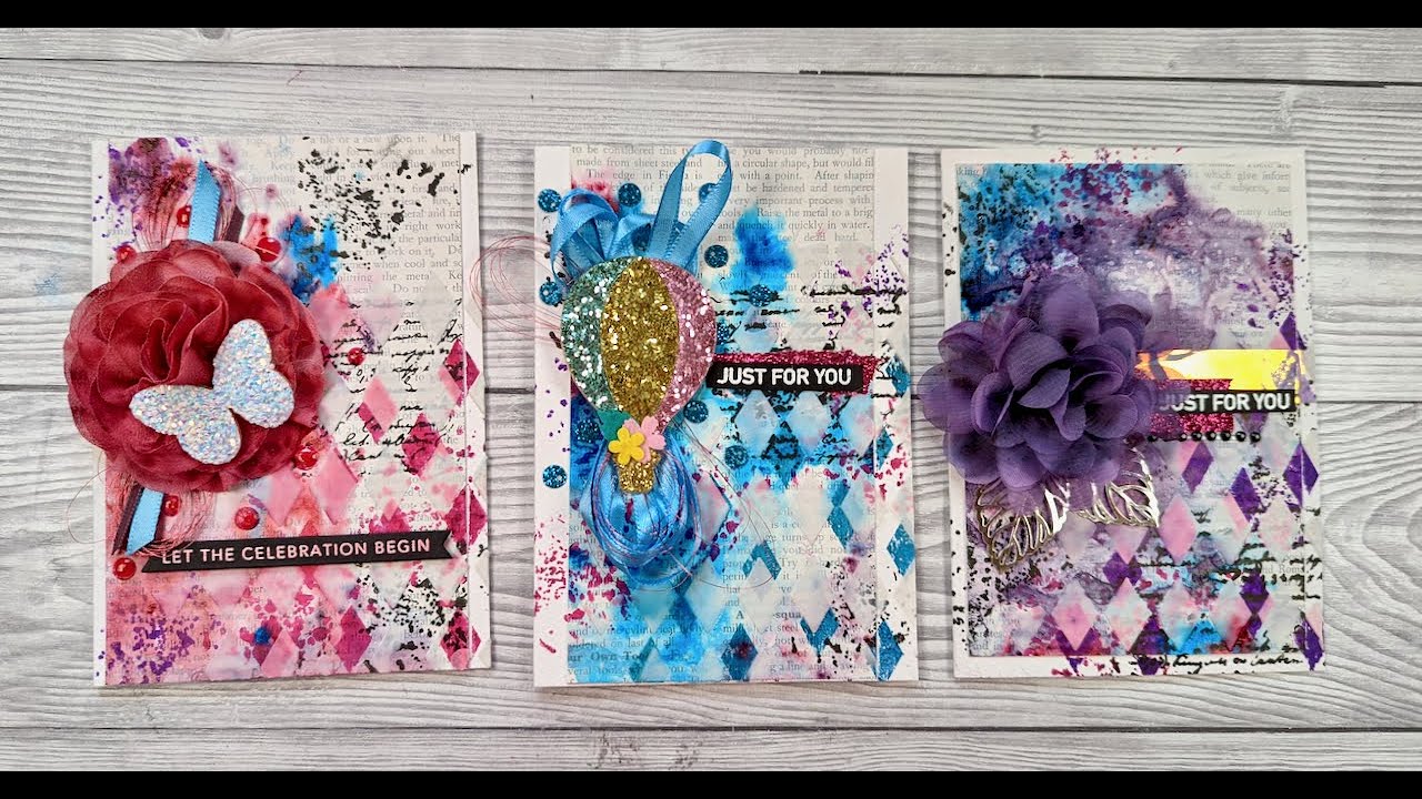 📖 Recycling Old Book Pages in Card Making📚                     