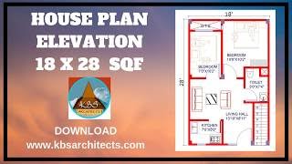HOUSE PLAN 18 X 28 FEET DETAIL IN HINDI