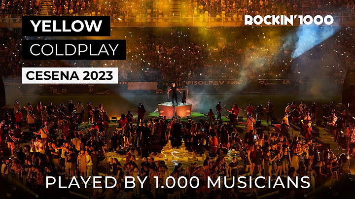 Yellow - Coldplay played by 1000 Musicians | Rockin’1000