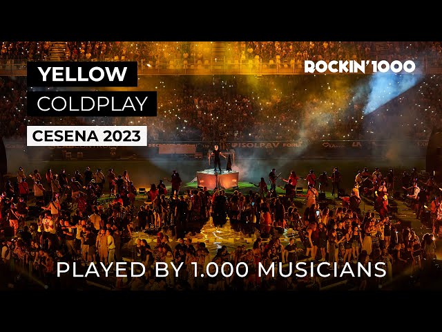 Yellow - Coldplay played by 1000 Musicians | Rockin’1000 class=