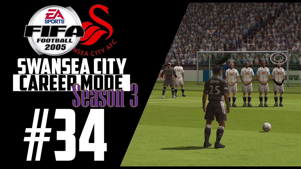 FIFA 2005 - CAREER MODE (SWANSEA CITY) #34 | SAVE, POST AND BAR