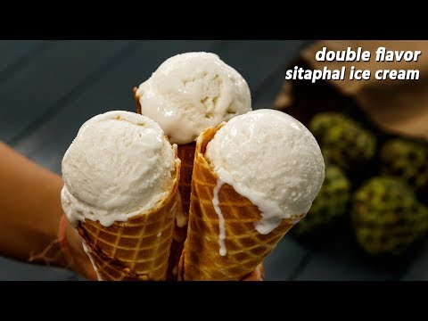 Sitaphal Ice Cream – Naturals type Homemade Custard Apple Icecream – CookingShooking