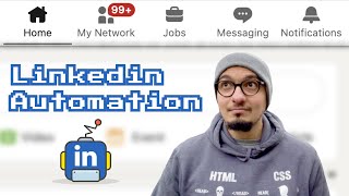 Linkedin automation using HTML, CSS and Javascript