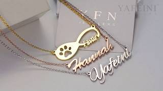 YAFEINI Laser automated machine making personalized necklaces.