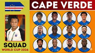 Cape Verde Possible Squad For FIFA World Cup 2026 | Cape Verde’s Squad for FIFA World Cup 2026