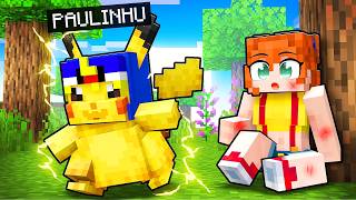 Virei um BEBÊ PIKACHU Protetor no Minecraft
