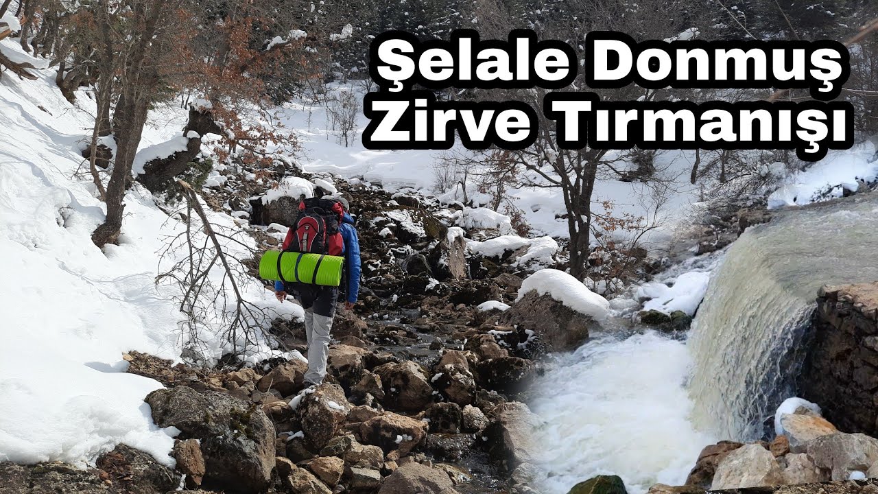 Второй глаз водопада замерз от холода. Кемпинг и восхождение на Снежные горы