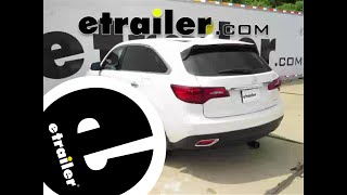 etrailer | Trailer Hitch Installation  2016 Acura MDX  Curt