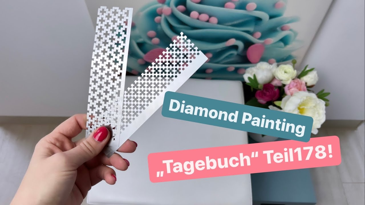 DIAMANTINY Diamond Painting Set – Einhorn-Tagebuch Mit 3D-Edelsteinen Zum Dekorieren, über 6000 Steine, 12 Farben, Inkl. Stifte & Zubehör