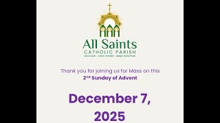 Monday December 8, 2025 The Solemnity of the Immaculate Conception of the Blessed Virgin Mary