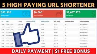 5 Highest Paying URL Shortener In 2022 | Daily Payment | No Captcha | Make Money From URL Shortener screenshot 1