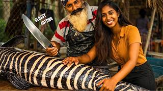 Wow! 4 Legendary Masters in 1 Video Giant Gar Fish & Trevally Cutting Busiest Market ASMR