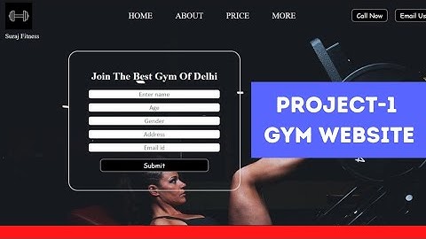 Create Gym Website using html and CSS  | html tutorial for beginners | html CSS project