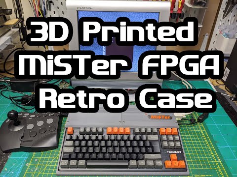 My 3d printer MiSTer FPGA  retro wedge  case