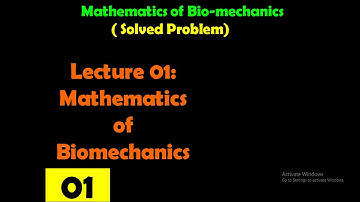 Mathematics for Bio-mechanics | Gate Bio-medical Engineering | Gate 2021