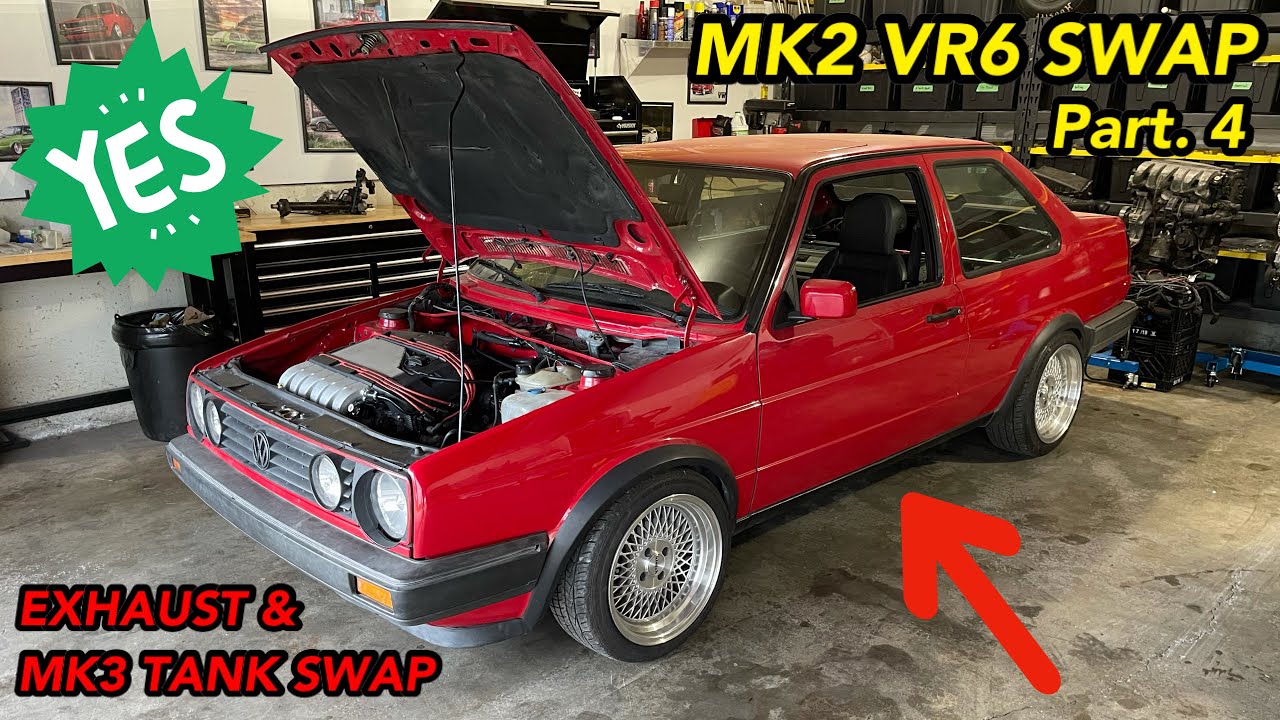 Mk2 Jetta VR6 Swap Part 4 EXHAUST MK3 FUEL TANK SWAP MORE SMALL mk2-jetta-vr6-swap-part-4-exhaust-mk3-fuel-tank-swap-more-small