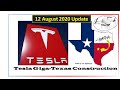 Tesla Gigafactory Texas 12 August 2020 Construction Update Video