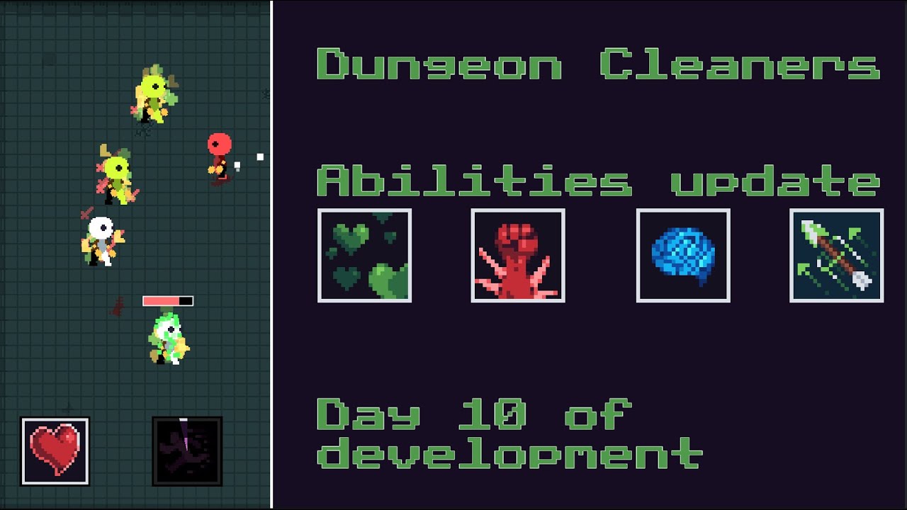 Dungeon Cleaners (day 10 of development) - YouTube