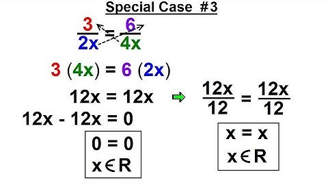 Algebra - Ch. 1: Linear Equation (18 of 21) Special case #3