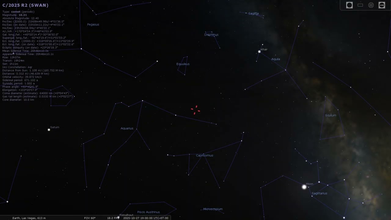 Las Vegas Night Sky Weekly: October 27th - November 2nd, 2025