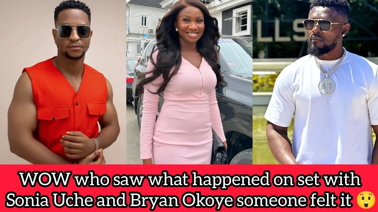 WOW Who saw what happened on set with Sonia Uche and Bryan Okoye and someone felt it 😲
