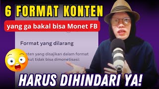 6 Format Konten yang Tidak bisa Dimonetisasi di FB Pro dan Fanspage, Wajib Pemula Hindari