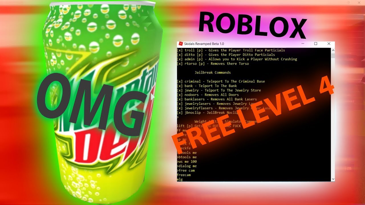 Roblox Exploit Free Level 4 Skidal V4 Insane Patxh Youtube - new roblox exploit hack skidals v4 patched 2017 weight