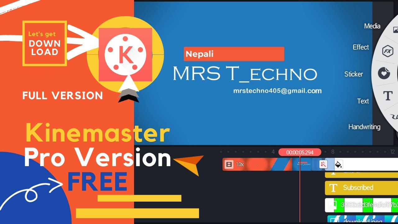 Kinemaster Pro Latest Version Download without Watermark Mode Version