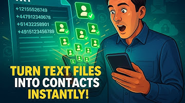 Turn Text Files into Contacts Instantly | Best Contact Saver App 