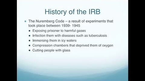 IRB Part 1