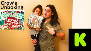 Crow's unboxing Cora Quest Keep on Questing Kickstarter