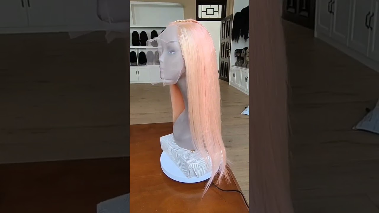 New Arrival | How about this orange pink straight wig for spring 