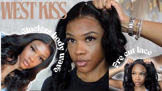 The fullest wig ever😍! Throw on and go glueless closure install ft. West Kiss | Akeira Janee’ 🤎